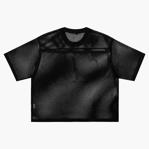 "EAP Logo" See-through Boxy Net T-Shirt