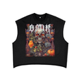 "Pumpkin Skull" French Terry Boxy Tank Top