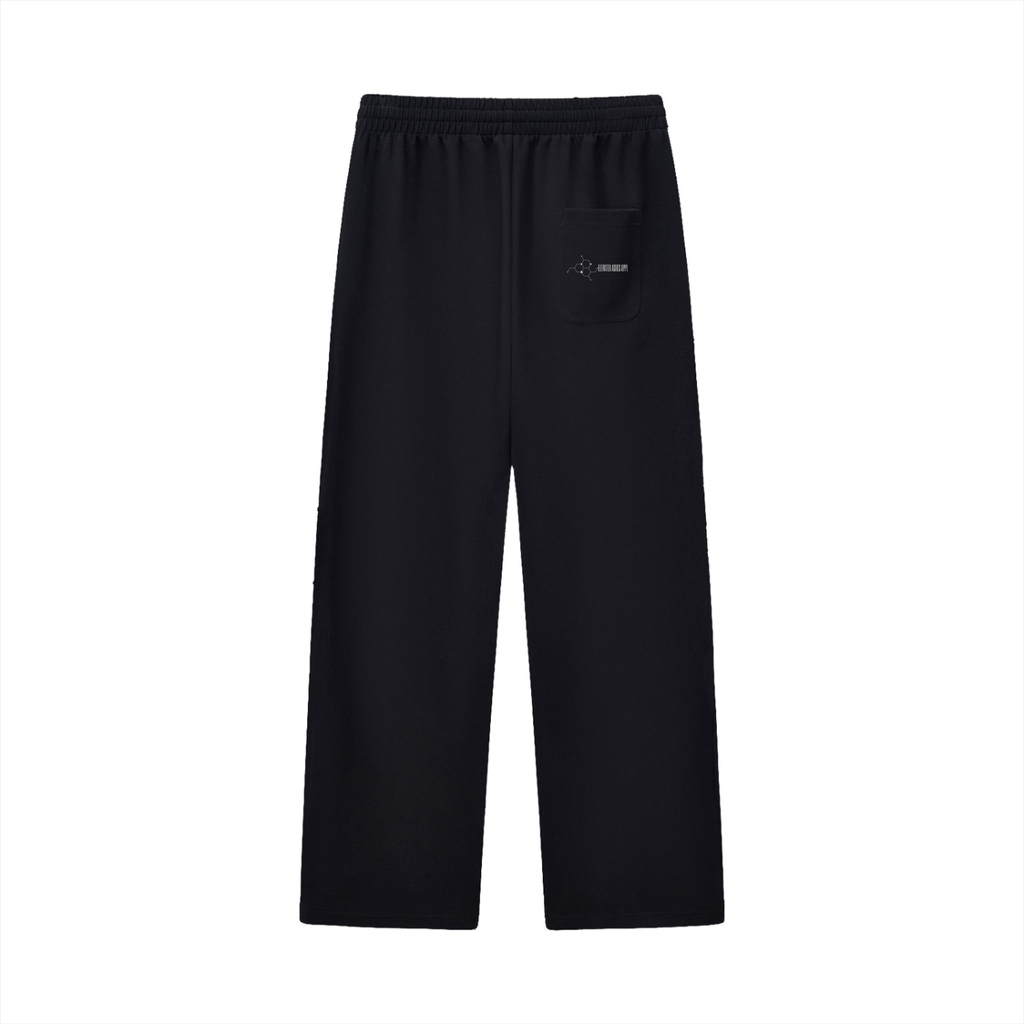 Curved Stripe Straight Sweatpants
