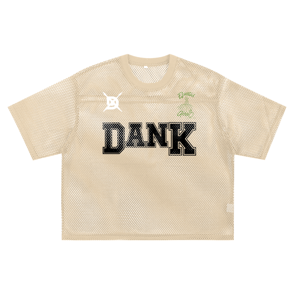 "Elevated + Dank Collar" See-through Boxy Net T-Shirt