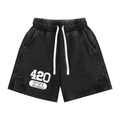 "420 Varsity" Snow Washed Kids' Shorts
