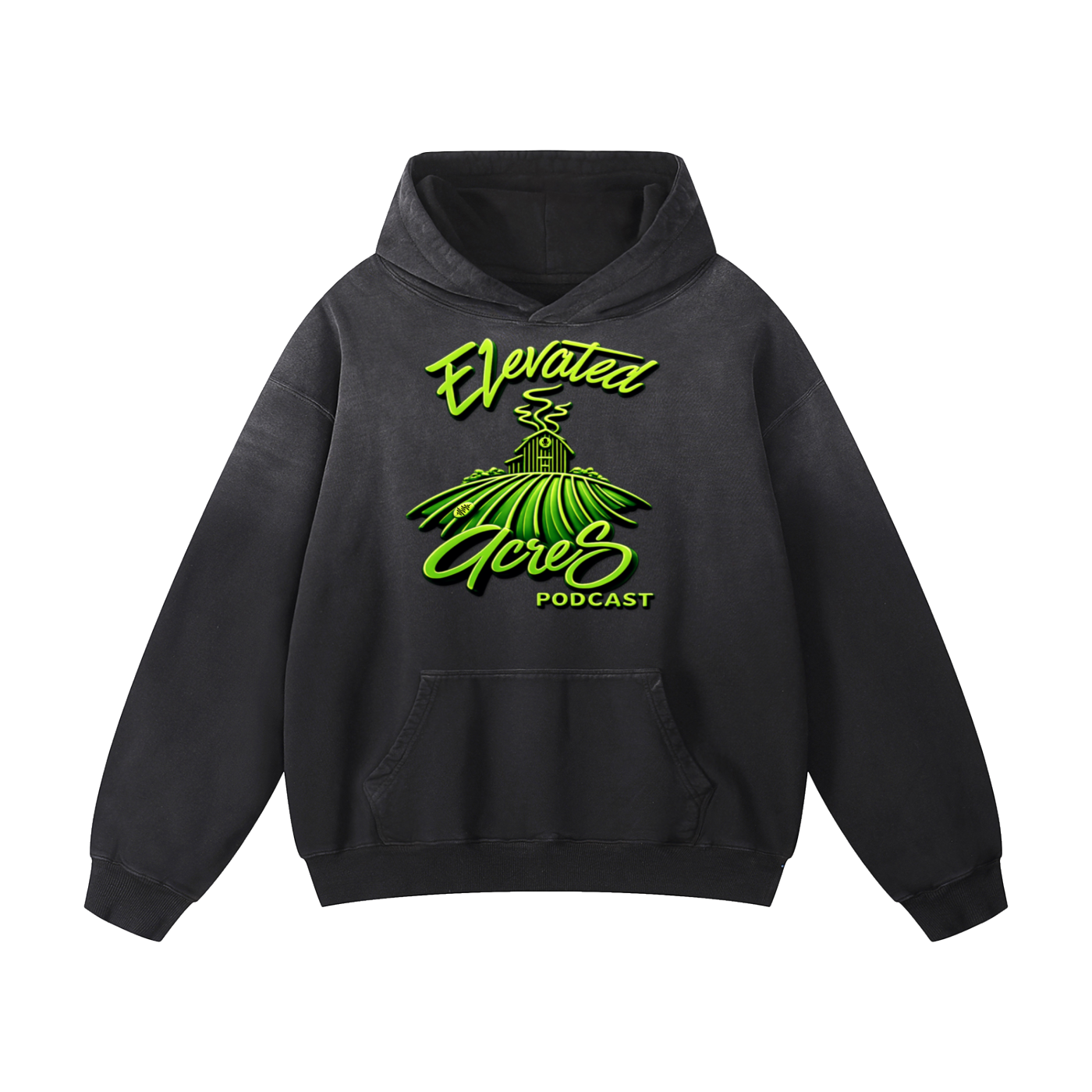 "EAP Logo" Heavyweight Sunfade Oversized Hoodie