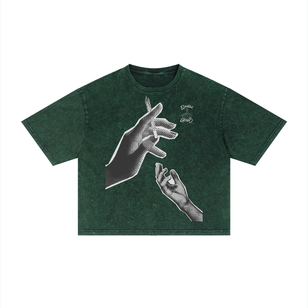 "Pass It Forward!" Unisex Mineral Wash Boxy T-Shirt