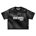 "Elevated Angel" See-through Boxy Net T-Shirt