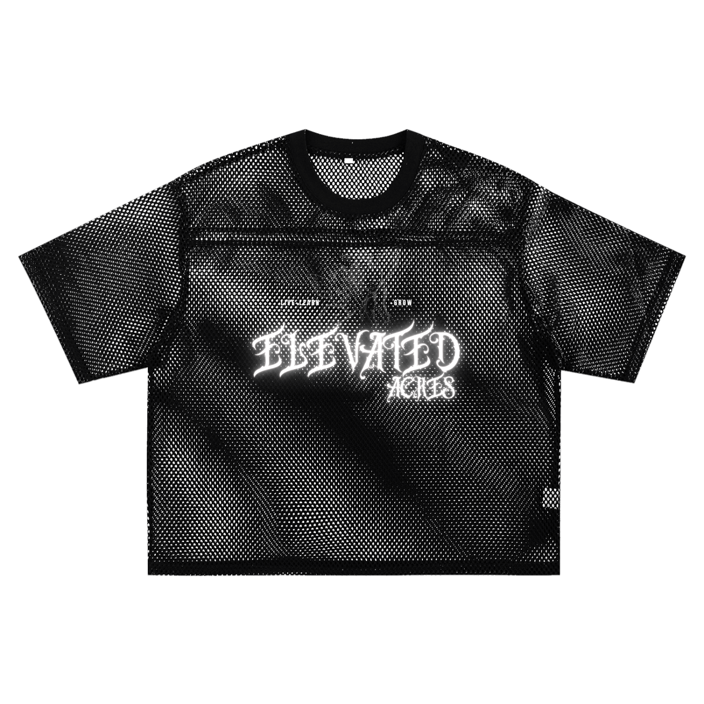 "Elevated Angel" See-through Boxy Net T-Shirt