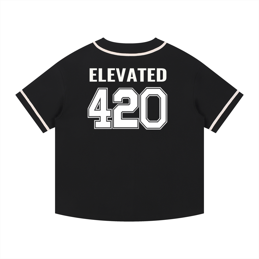 Contrast Piped Button-Up Jersey