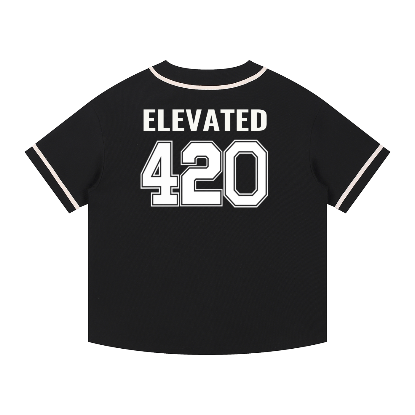 Contrast Piped Button-Up Jersey