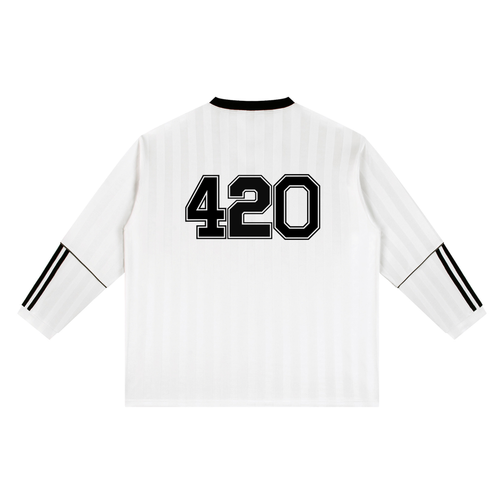 "Pass That" Unisex Striped Soccer Jersey