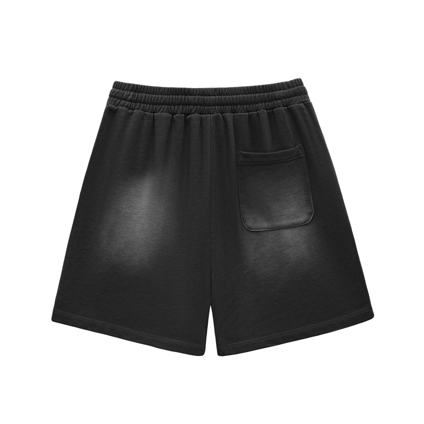 "Elevated 420" Sun Fade Raw Edge Cotton Shorts