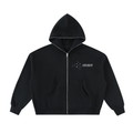"Ugly October" Fleeced Full-Zip Boxy Hoodie