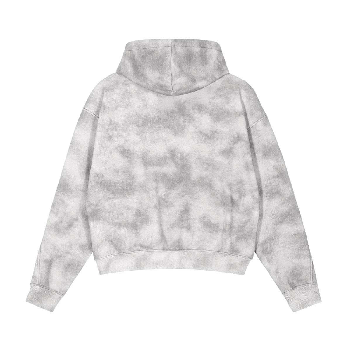 "EAA"Dirty Washed Zip-Up Fleece Hoodie