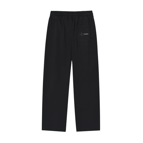"EAA" Reflection Striped Straight-Leg Sweatpants