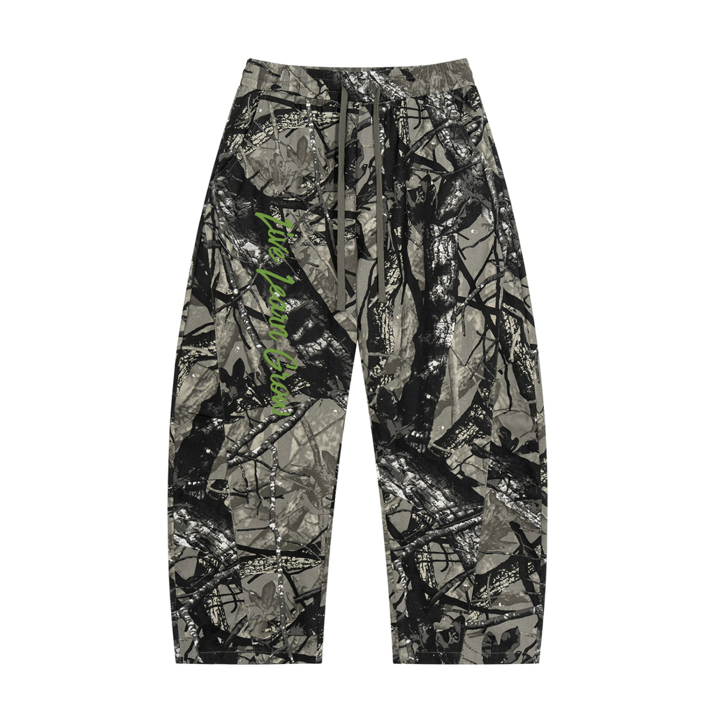 Unisex Tree Camo Barrel Leg Pants
