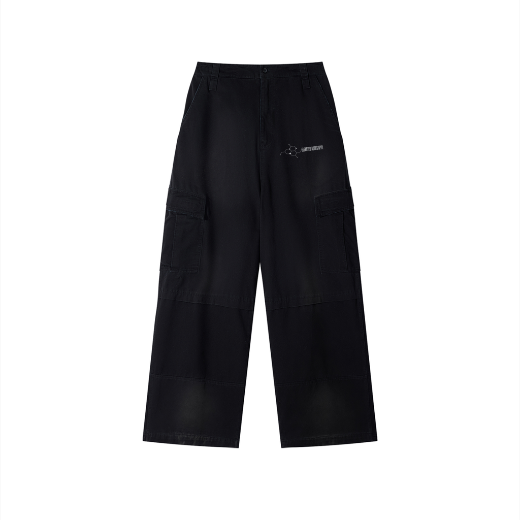 Unisex Sunfade Washed Fleece Cargo Pants