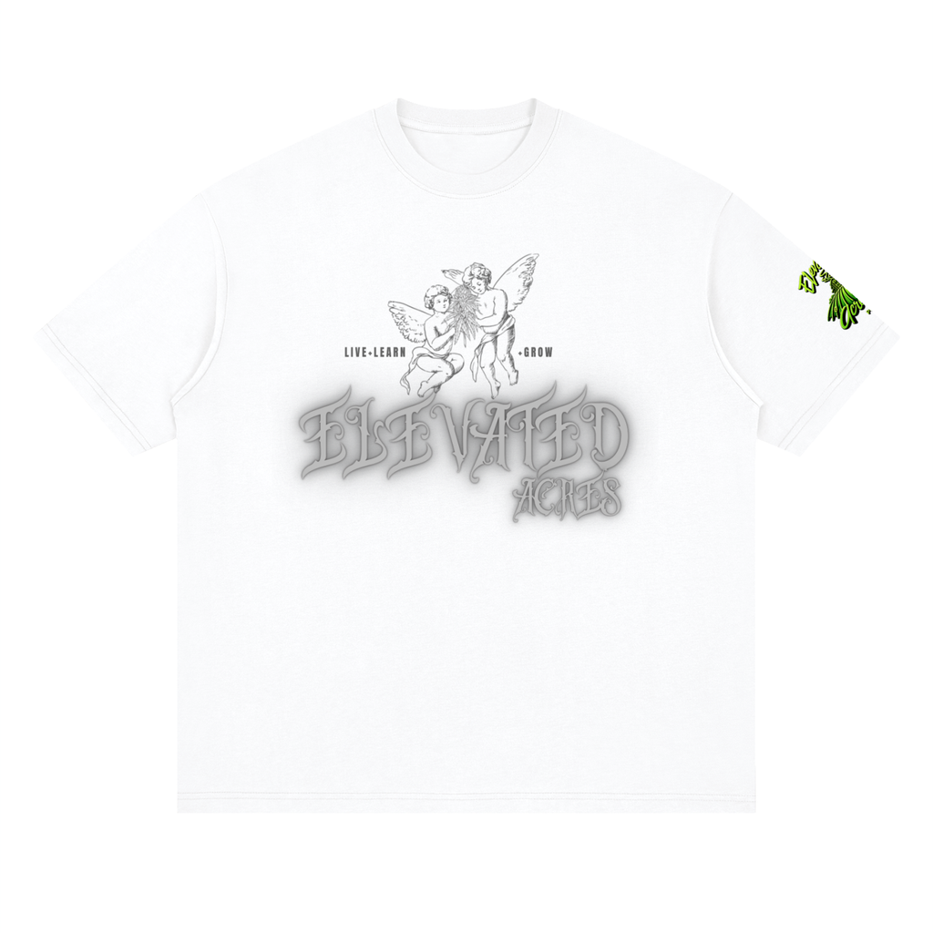 "Elevated Angels" Streetwear Loose Drop Shoulder T-Shirt