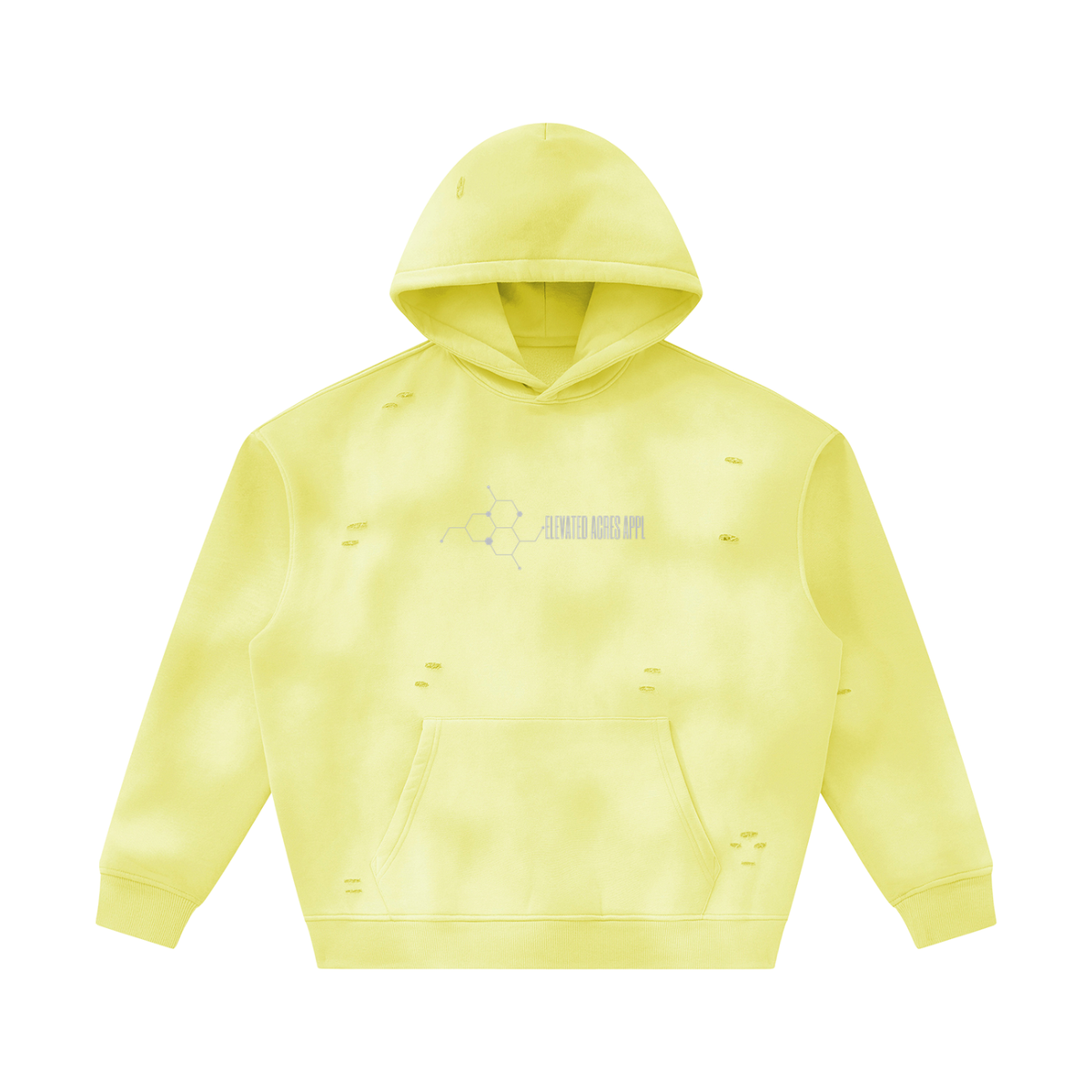 "EAA" Unisex Sunfade Frayed Fleece Hoodie