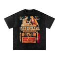 "Vintage Reefer" Snow Washed Oversized Cotton T-Shirt