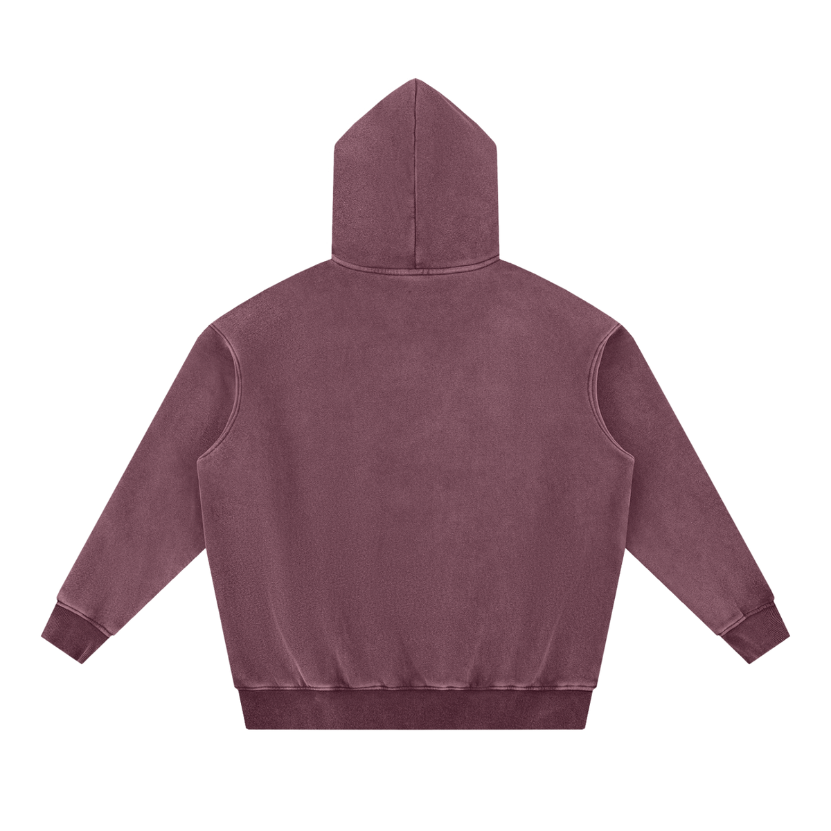 "EAA" Snow Wash Fleece Oversize Hoodie